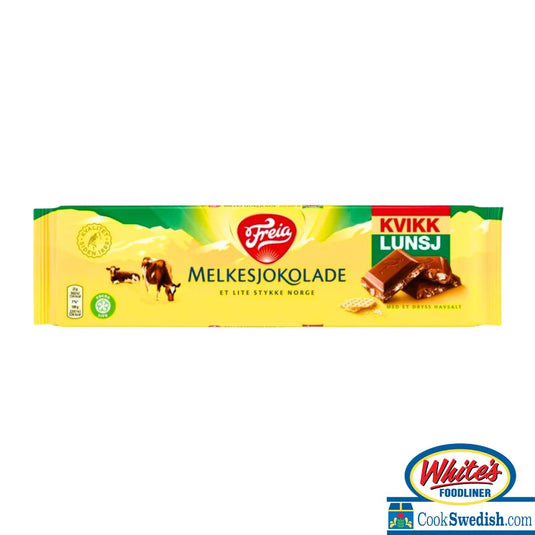 Freia Extra Large Milk Chocolate Bar with Kvikk, 7.05oz