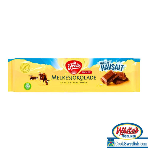 Freia Extra Large Milk Chocolate Bar with Sea Salt, 7.05oz