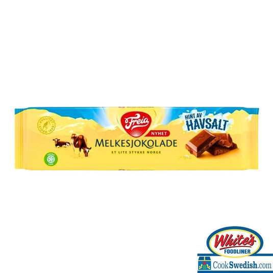 Freia Extra Large Milk Chocolate Bar with Sea Salt, 7.05oz