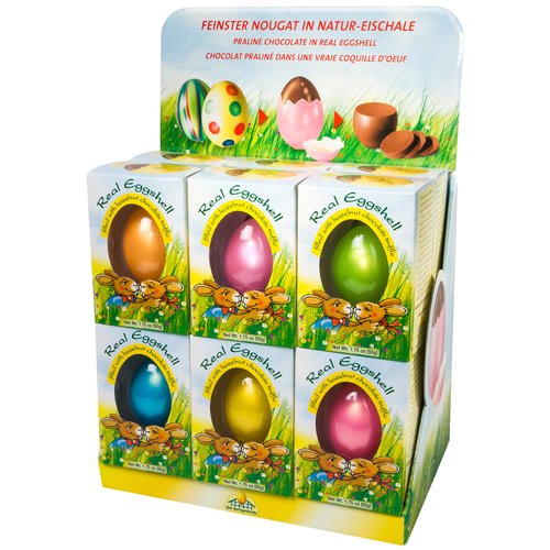 G.S. Praline Chocolate in Real Eggshell, 1.75oz (Pack of 1)