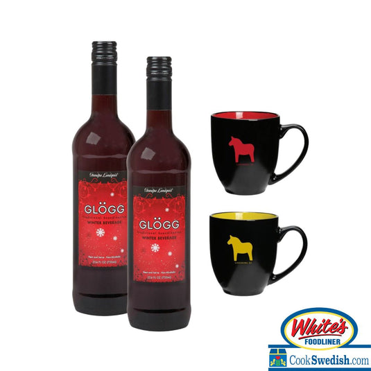 Grandpa Lundquist Glogg & Dala Horse Mug Gift Set