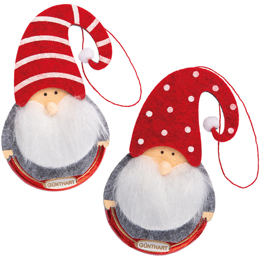 Gunthart Felt Santa Tree Ornament with Praline Coins (Design Will Vary)