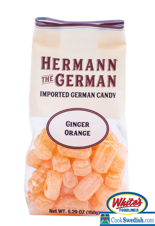 Hermann the German Ginger Orange Candy – 5.29 oz (150g)