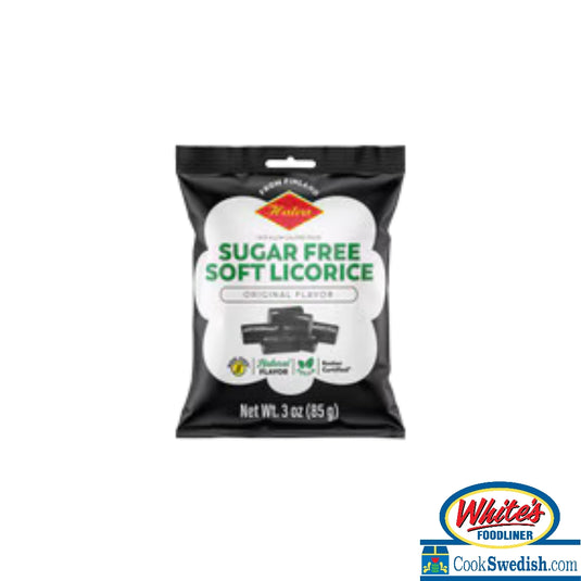 Halva SUGAR FREE Black Soft Licorice Bag, 3oz