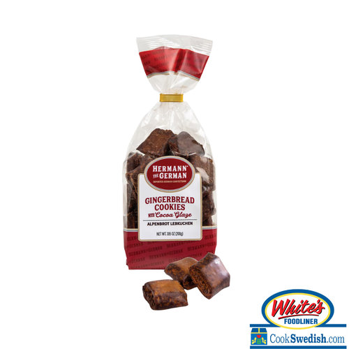 Hermann The German® Gingerbread Cookies with Cocoa Glaze (Alpenbrot Lebkuchen) Bag 7.05oz.