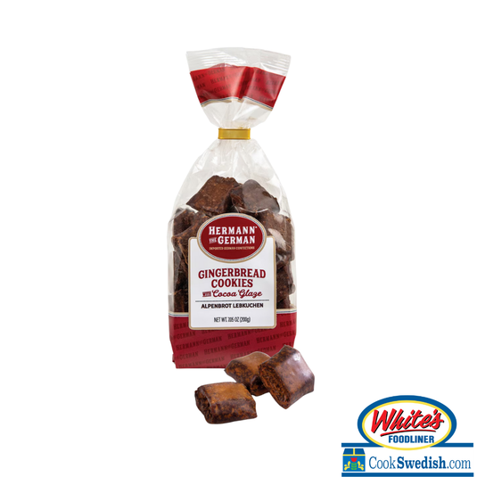 Hermann The German® Gingerbread Cookies with Cocoa Glaze (Alpenbrot Lebkuchen) Bag 7.05oz.