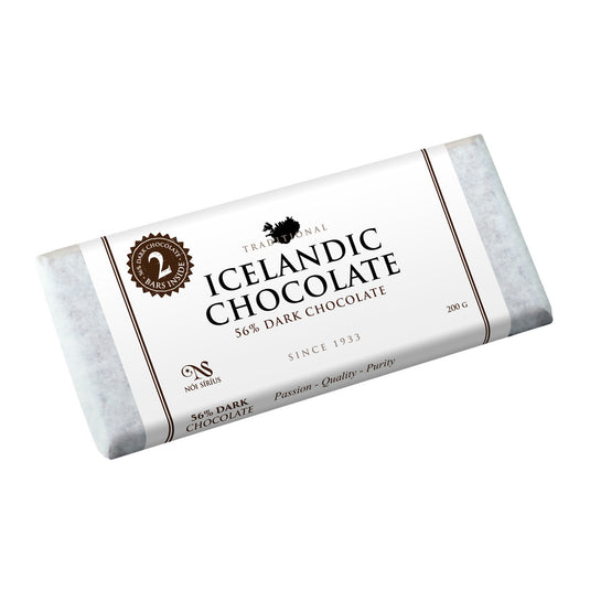 Icelandic Chocolate - 56% Dark Chocolate, 7.05oz