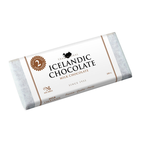 Icelandic Chocolate - 33% Milk Chocolate, 7.05oz