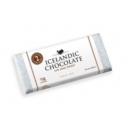 Icelandic Chocolate - 45% Semi Sweet Chocolate, 7.05oz