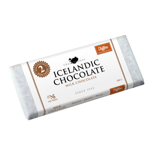 Icelandic Chocolate - 33% Milk Chocolate Toffee & Sea Salt, 7.05oz