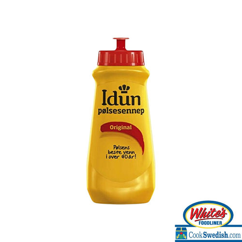 Idun Mustard Squeeze Bottle, 490g