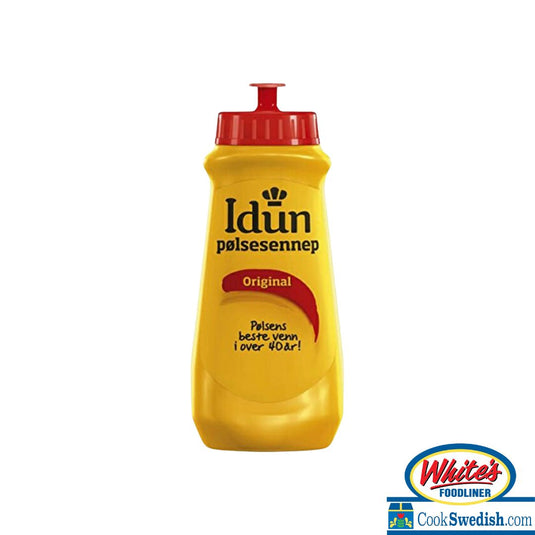 Idun Mustard Squeeze Bottle, 490g