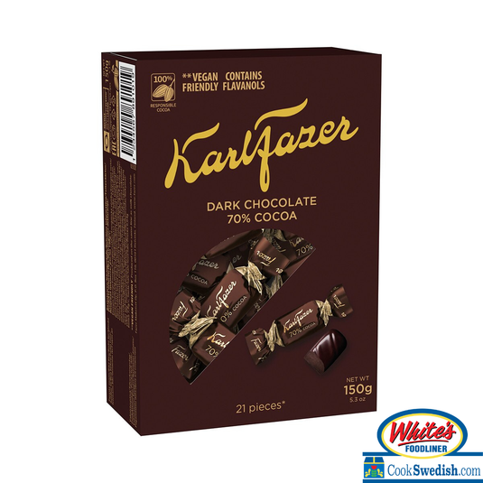 Karl Fazer 70% Dark Chocolate Box, 5.3 oz