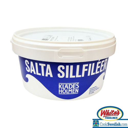 Kladesholmen Matjes Salt Herring Filets Pail (Blue), 4.4lb