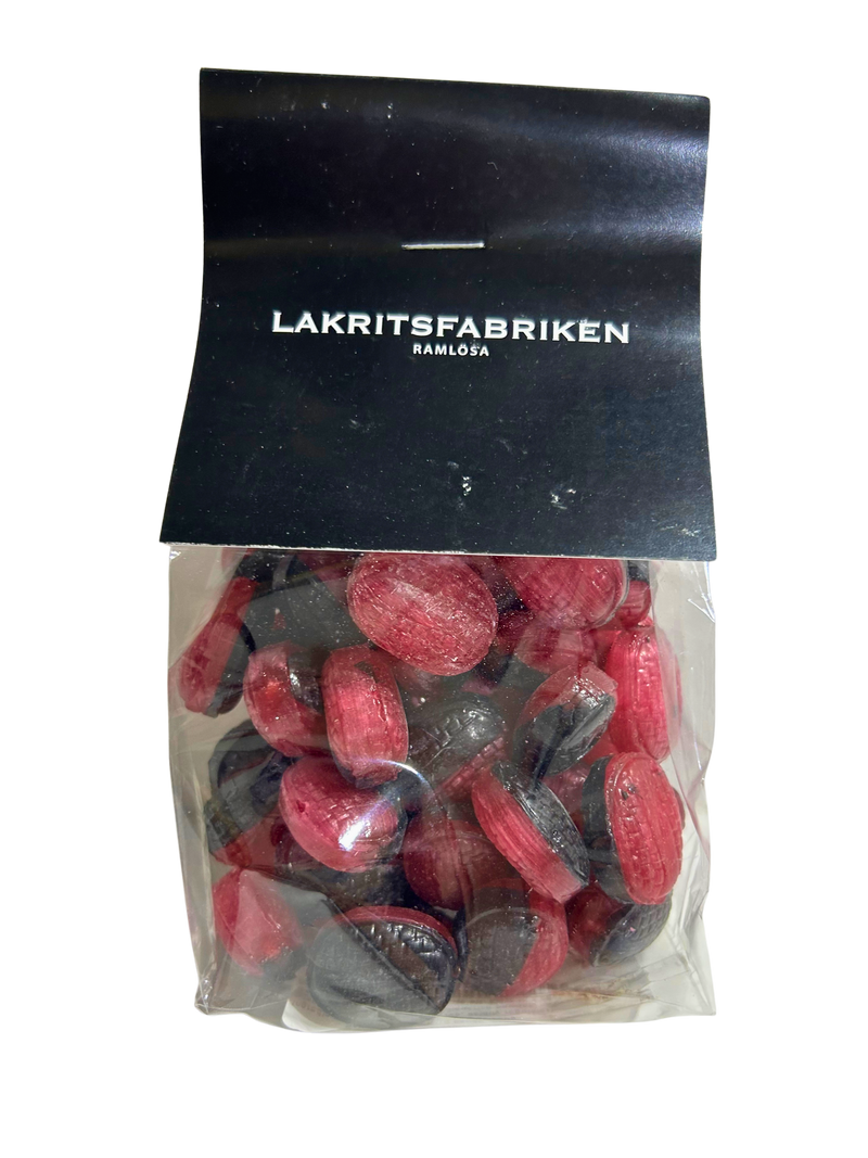Load image into Gallery viewer, Lakritsfabriken Salty Raspberry Licorice Candy
