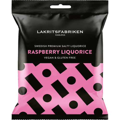 Lakritsfabriken Raspberry Licorice Bag, 3.53oz