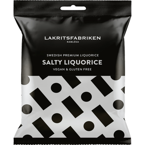 Lakritsfabriken Salty Licorice Bag, 3.53oz