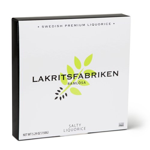 Lakritsfabriken Salty Licorice Large Box, 5.29oz