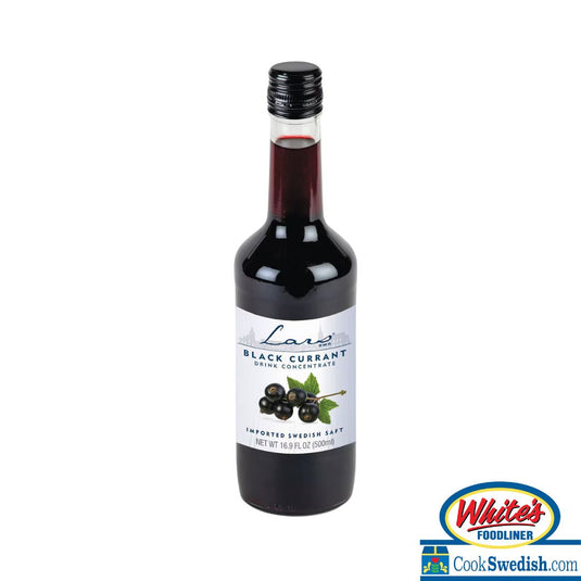 Lars Own Black Currant Drink Concentrate (Saft) Bottle, 16.9oz