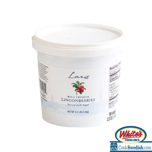 Lars Own Wild Swedish Lingonberries, 3lb Tub