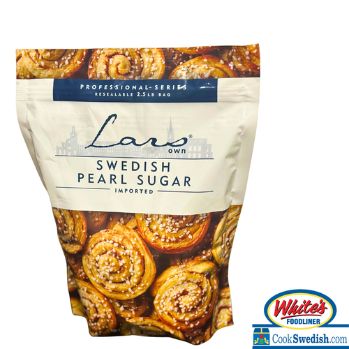 Lars Own Professional Series Swedish Pearl Sugar 2.5lb Resealable bag