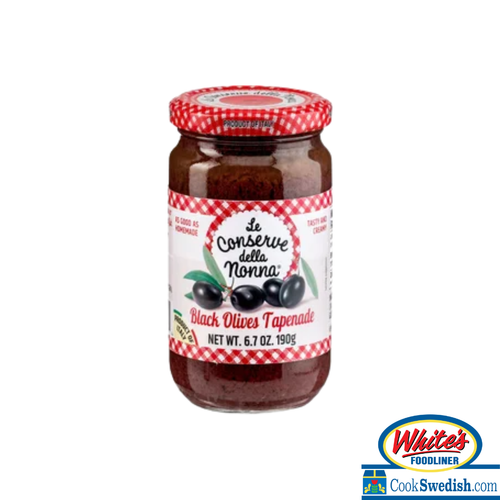 Le Conserve Della Nonna Black Olive Tapenade – 6.7 oz (190 g)