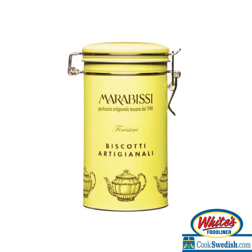 Marabissi Lemon and Ginger Butter Cookies (Yellow Tin), 7.05oz