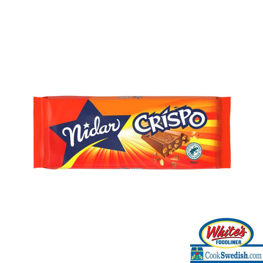 Nidar Crispo Chocolate Bar, 65g