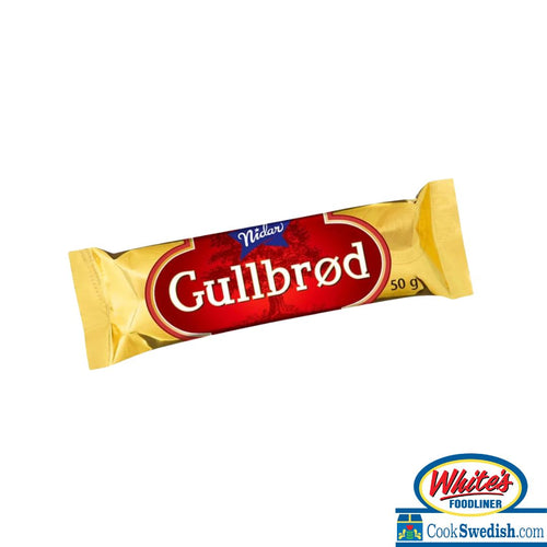 Nidar Gullbrod (Chocolate Covered Marzipan), 1.76oz