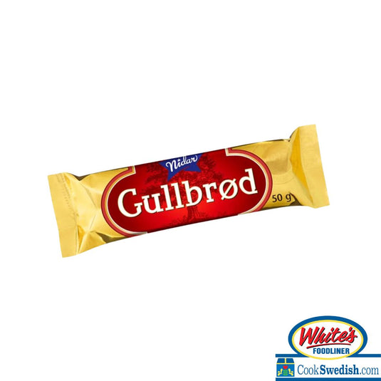 Nidar Gullbrod (Chocolate Covered Marzipan), 1.76oz