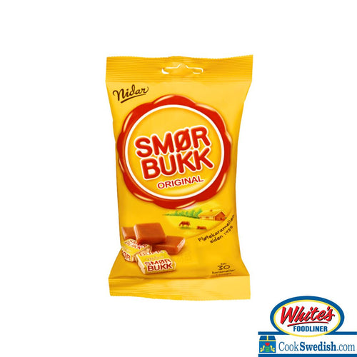Nidar Smorbukk Butter Caramels Bag, 5.29oz
