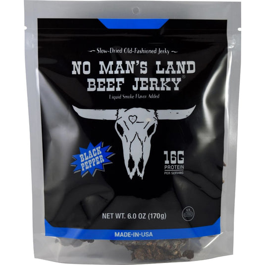 No Man's Land Beef Jerky - Black Pepper