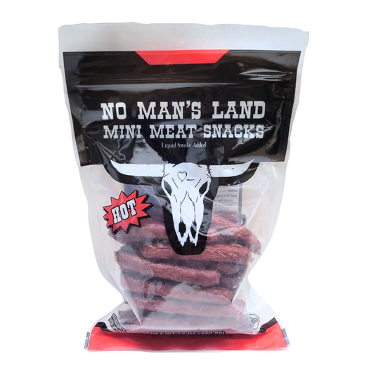 No Man's Land Beef Jerky - Mini Meat Sticks, 12oz