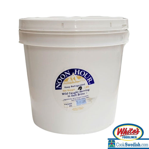 Noon Hour Salt Herring Fillet in Brine, 10lb Bucket