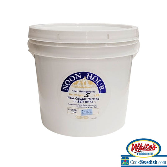 Noon Hour Salt Herring Fillet in Brine, 5lb Bucket