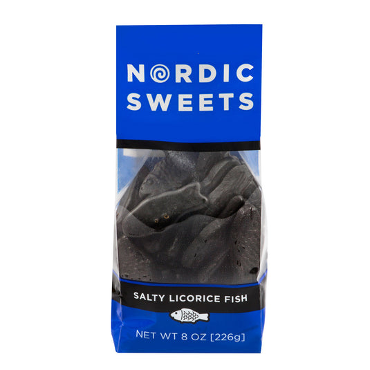 Nordic Sweets Salty Licorice Fish Bag, 8oz