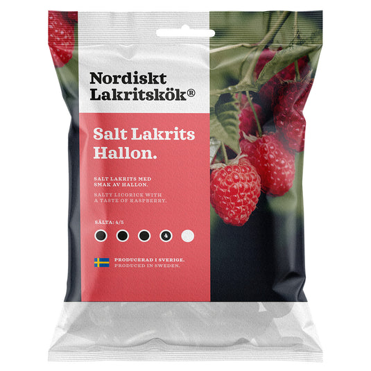 Nordiskt Lakritskok Salt Licorice - Raspberry, 4.23oz