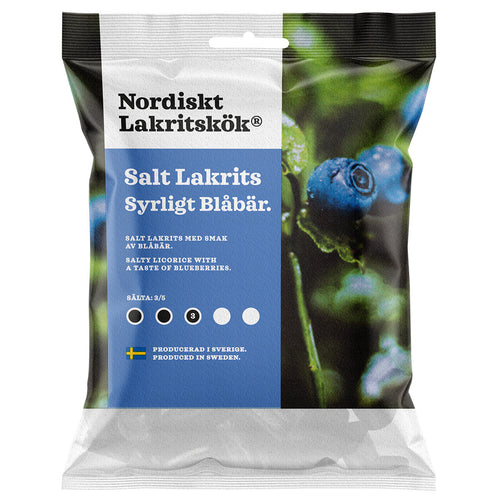 Nordiskt Lakritskok Salt Licorice - Sour Blueberry, 4.23oz