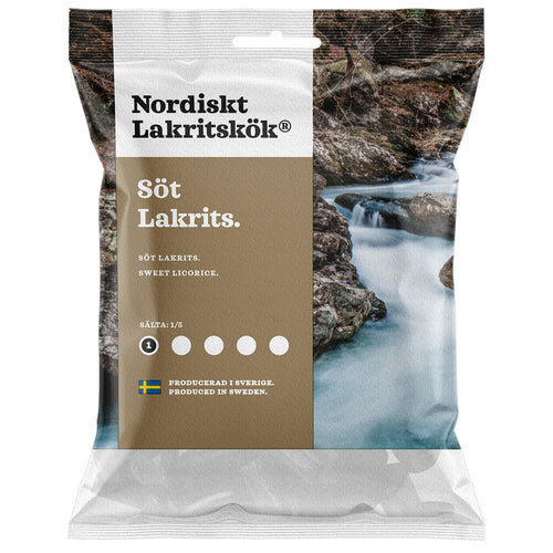 Nordiskt Lakritskok Sweet Licorice, 4.23oz