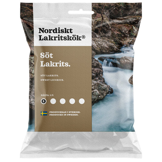 Nordiskt Lakritskok Sweet Licorice, 4.23oz