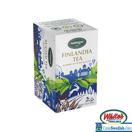 Nordqvist Finlandia Blueberry Flavored Black Tea Bags, 1.23oz