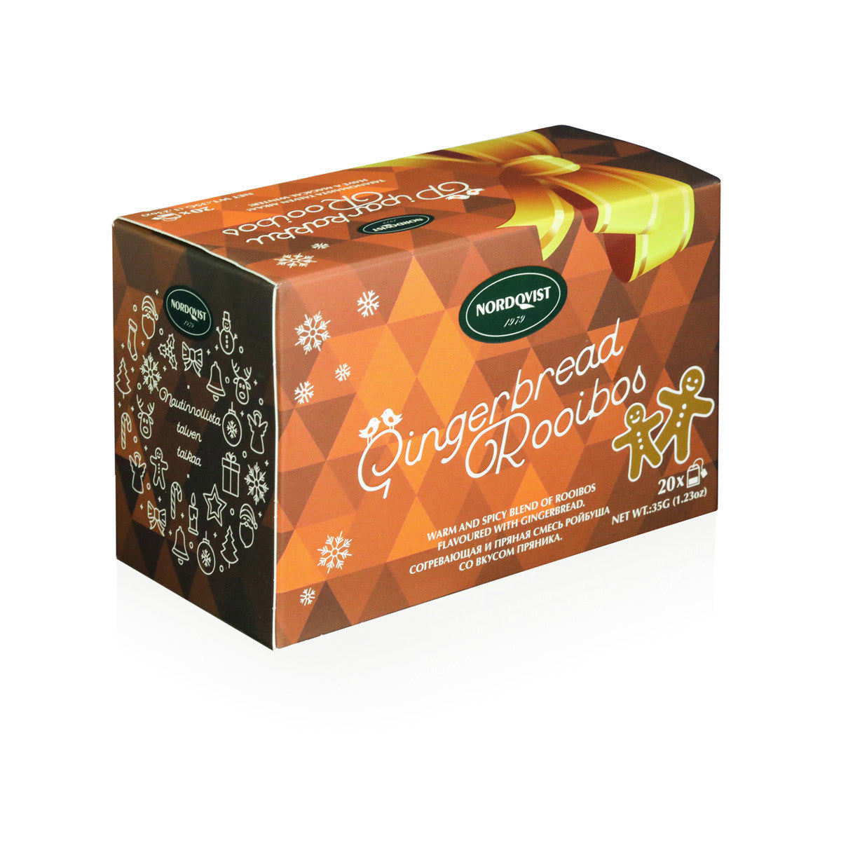 Nordqvist Gingerbread Rooibos Tea Bags, 1.24oz Cook Swedish