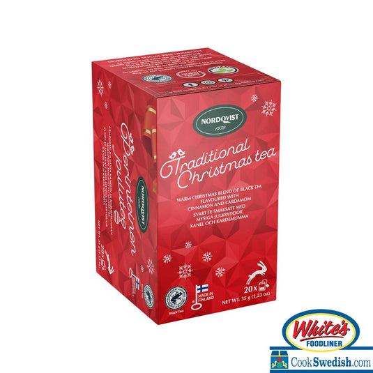Nordqvist Traditional Christmas Black Tea, 20pc Box