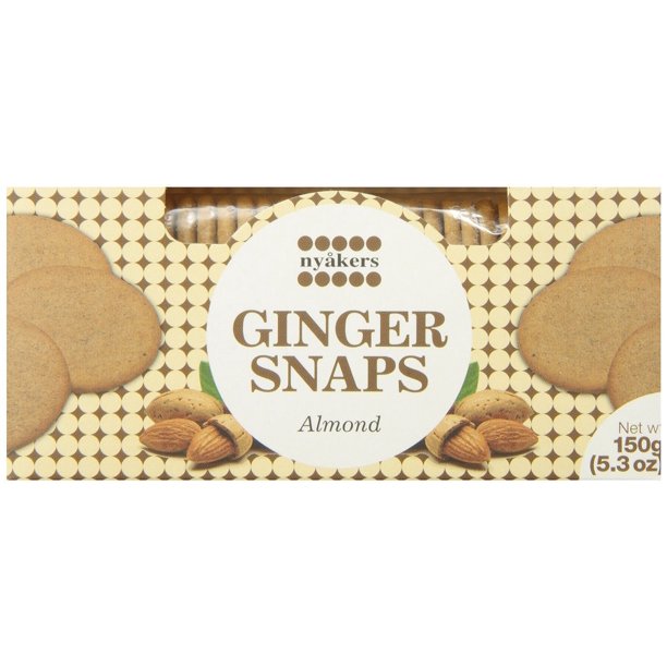 Load image into Gallery viewer, Nyakers Almond Ginger Snaps, 5.3oz
