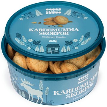 Nyakers Cardamom Cookies in Festive Tub, 12.34oz