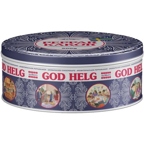 Load image into Gallery viewer, Nyakers Original Gingersnaps &quot;God Helg&quot; Tin, 17.64oz
