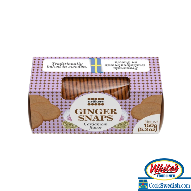 Load image into Gallery viewer, Nyakers Cardamom Ginger Snaps, 5.3oz
