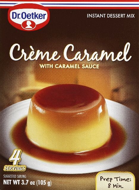 Dr. Oetker Crème Caramel Dessert Mix with Caramel Sauce – 3.7 oz