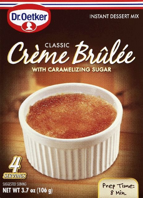 Dr. Oetker Classic Crème Brûlée Dessert Mix – 3.7 oz