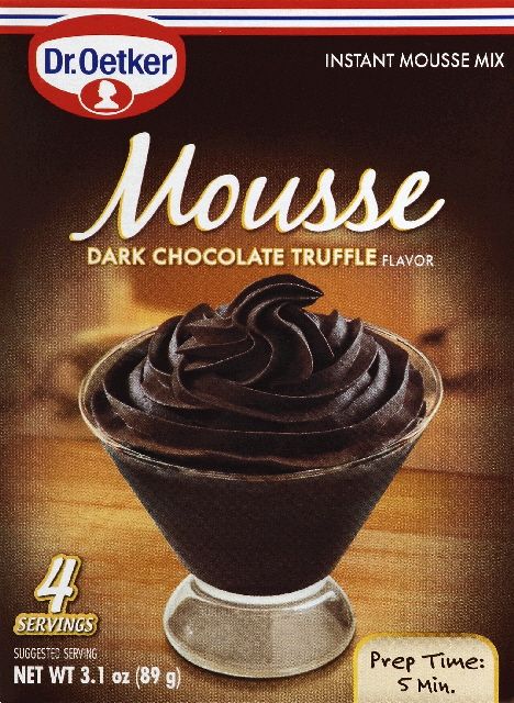 Dr. Oetker Dark Chocolate Truffle Mousse Mix – 3.1 oz